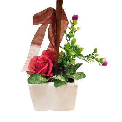 Artificial Rose in a Pot - 2