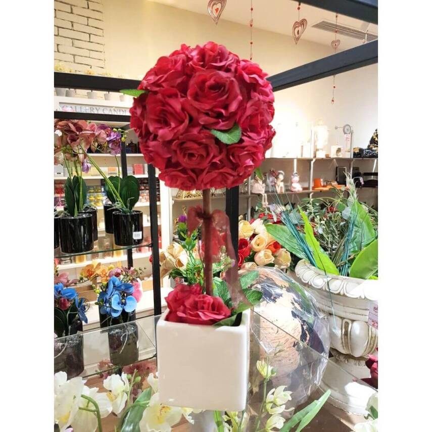 Artificial Rose in a Pot - 3