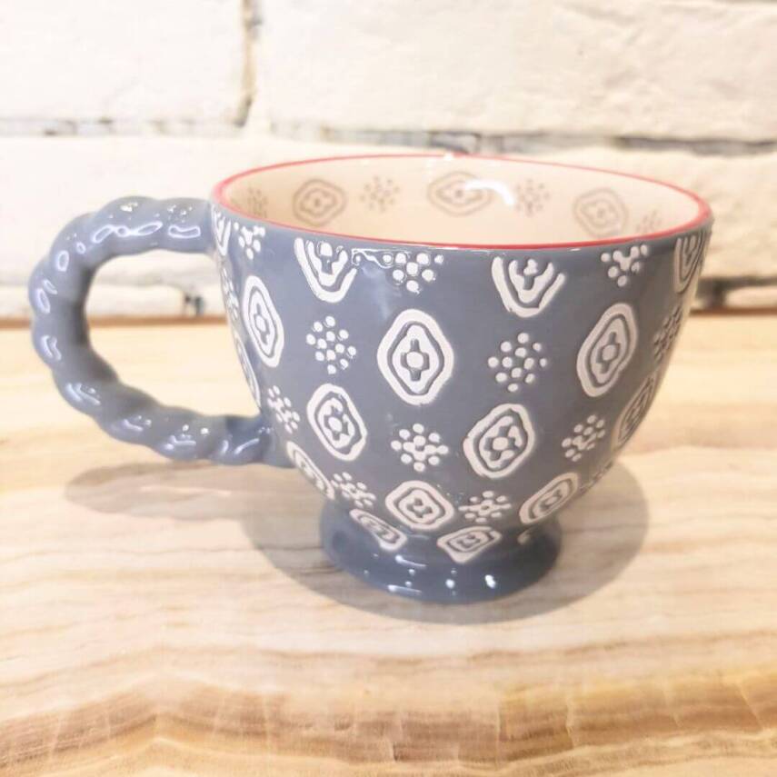 Ceramic cup with patterns - 3