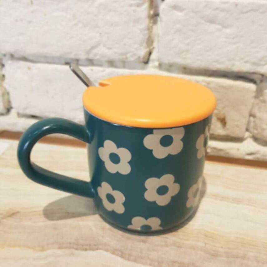 Ceramic cup with spoon - 4