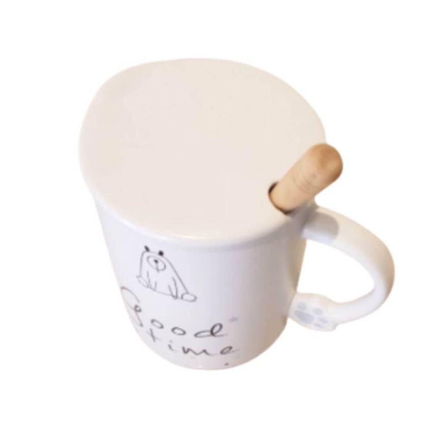 Ceramic cup with spoon - 2