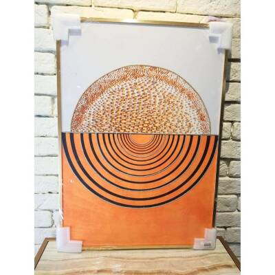 Декоративная картина, украшенная часовым механизмом - 5