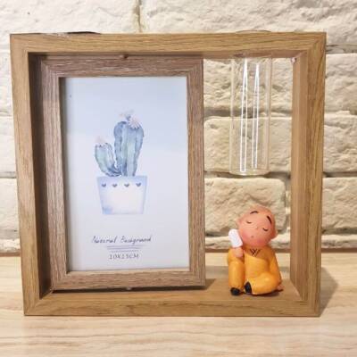 Photo frame, wooden, for 2 pictures - 4