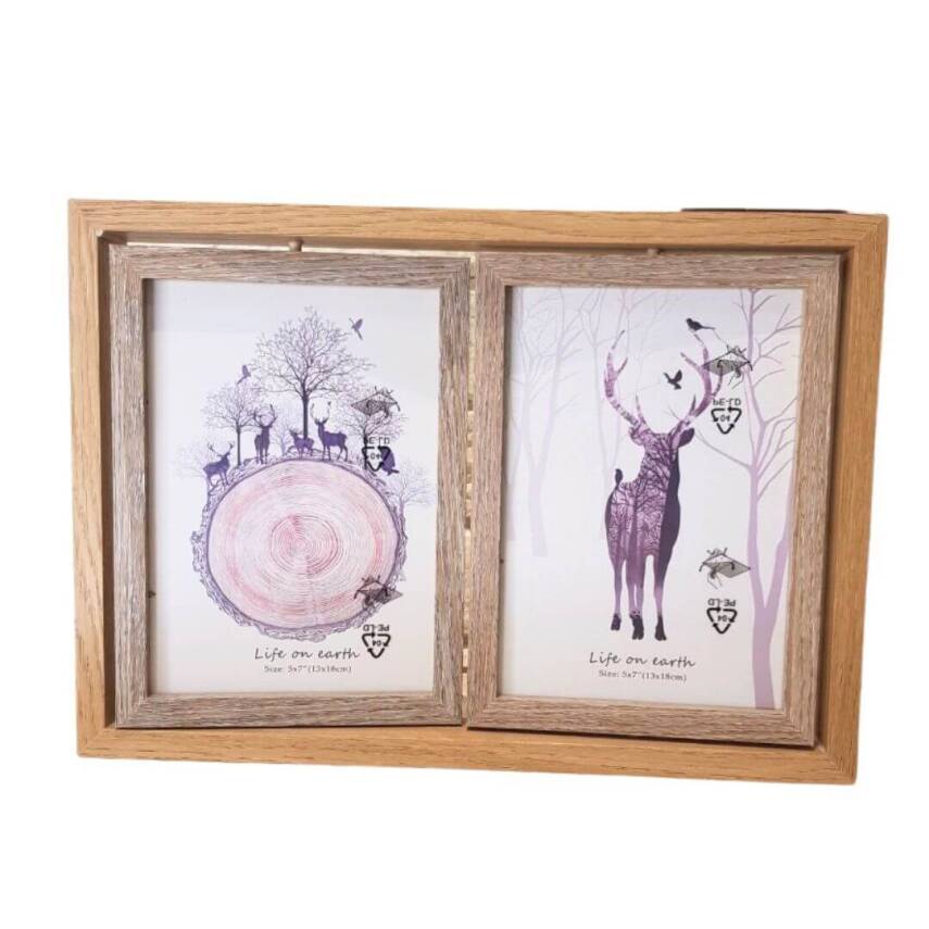 Photo frame, wooden, for 4 pictures - 2