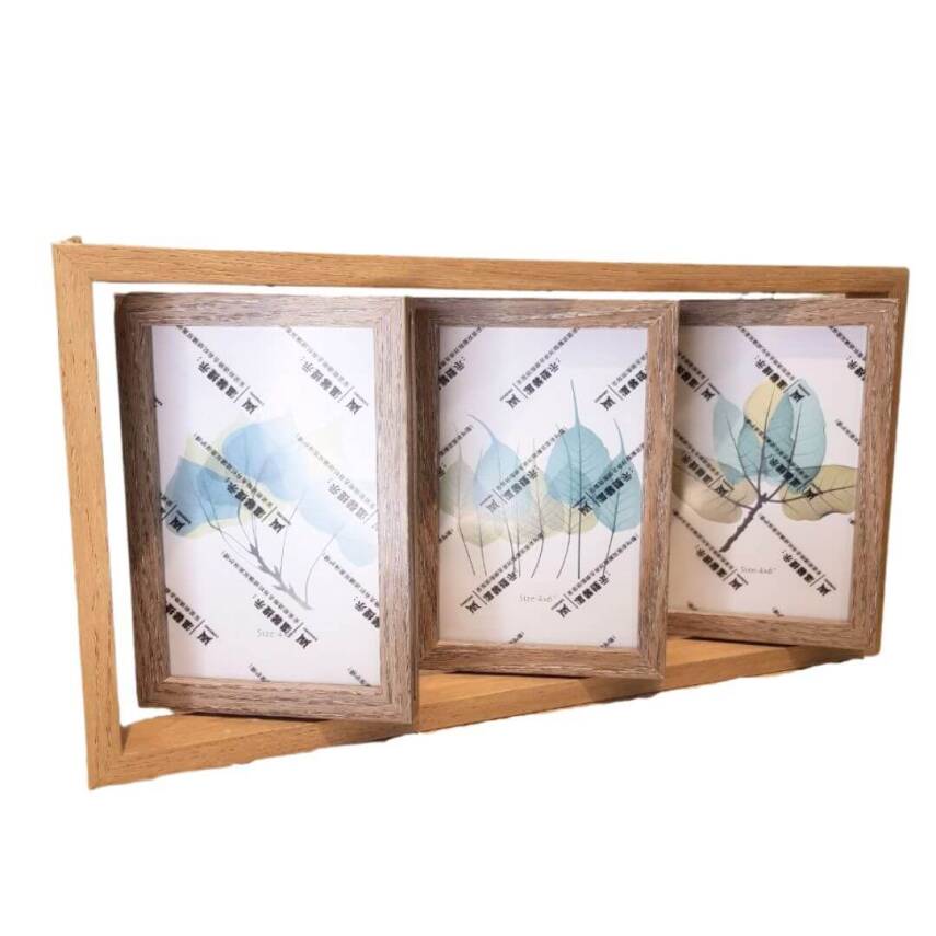 Photo frame, wooden, for 6 pictures - 1