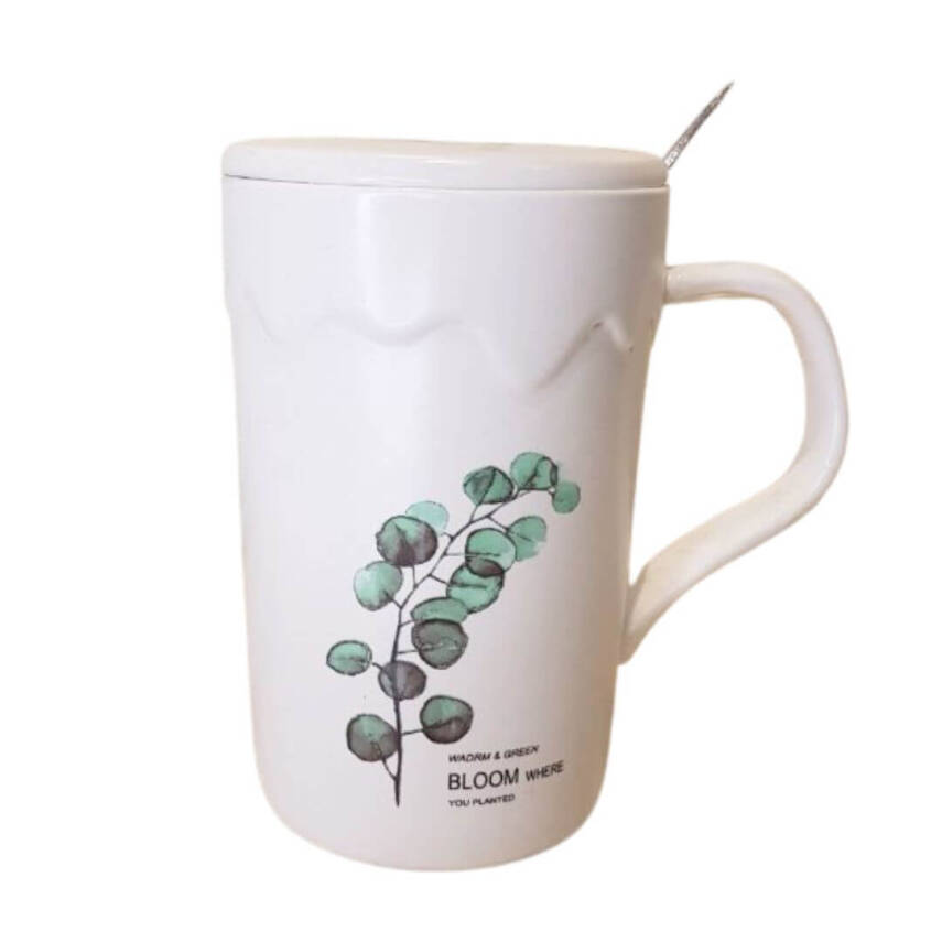 Ceramic cup with spoon - 1