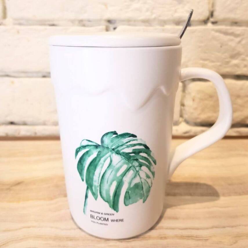 Ceramic cup with spoon - 3